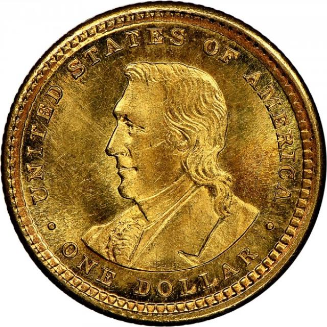 Монета Експедиція Льюїса та Кларка, 1 долар 1904, США, США