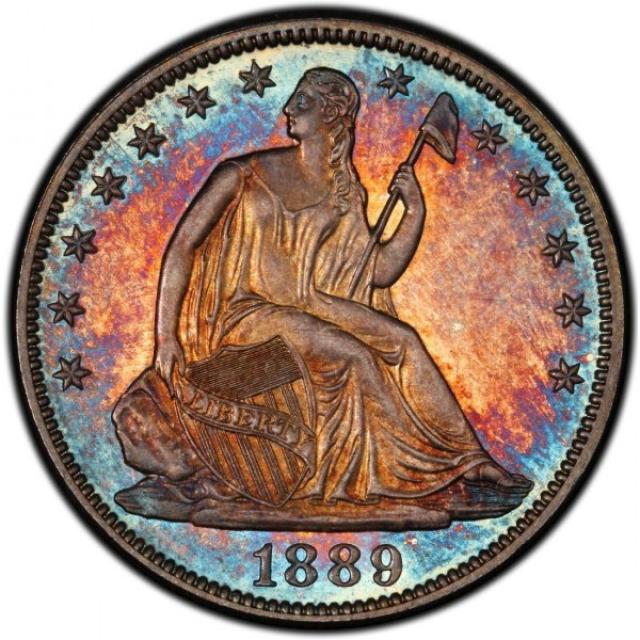 Монета Seated Liberty Half Dollar, ½ долара 1889, США, США