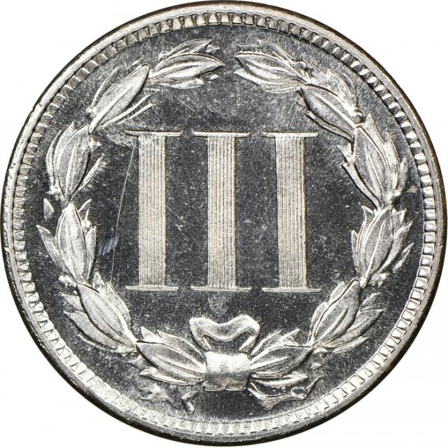 Монета Three Cent Nickel, 3 центи 1887, США, США