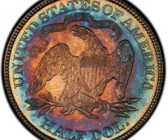 Монета Seated Liberty Half Dollar, ½ долара 1887, США, США