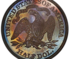 Монета Seated Liberty Half Dollar, ½ долара 1886, США, США
