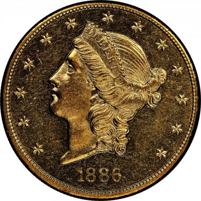 Монета Подвійний орел, 20 доларів 1886, США, США