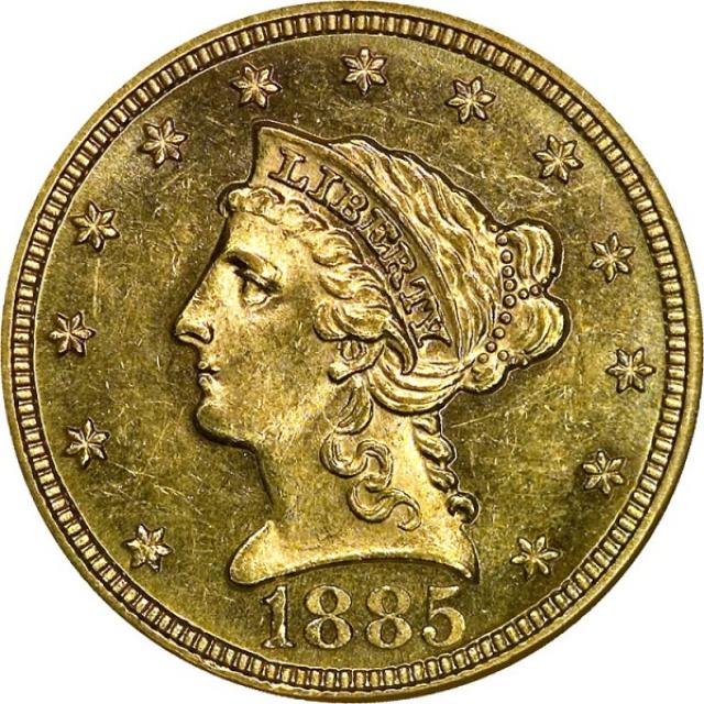 2½ долара 1885, США, США