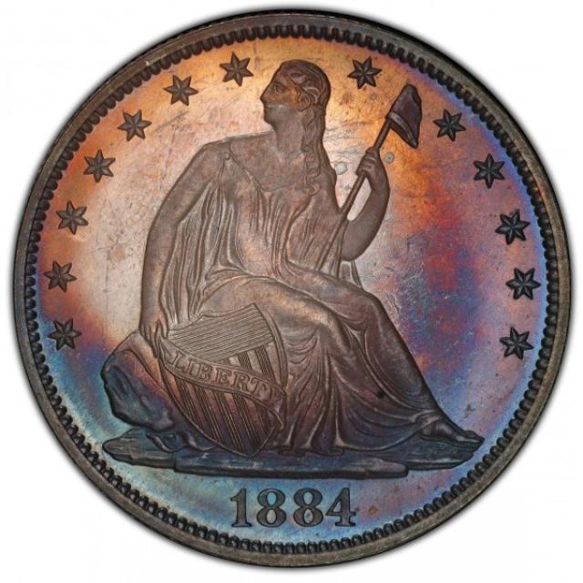 Монета Seated Liberty Half Dollar, ½ долара 1884, США, США