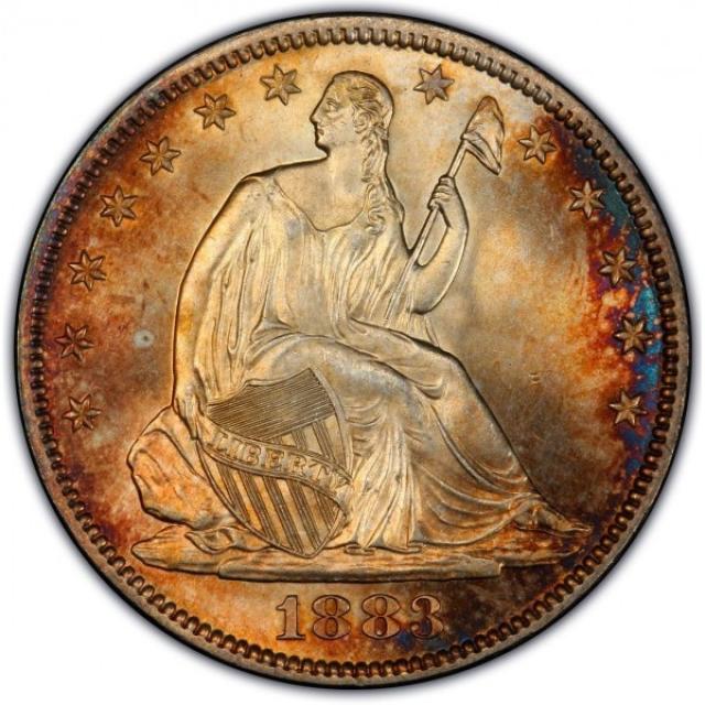 Монета Seated Liberty Half Dollar, ½ долара 1883, США, США