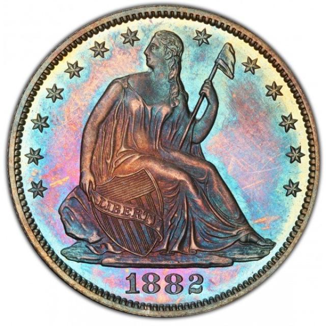 Монета Seated Liberty Half Dollar, ½ долара 1882, США, США