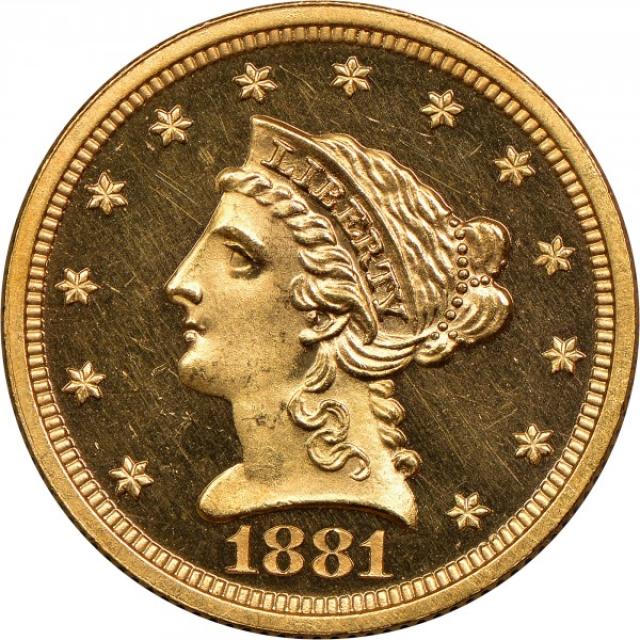 2½ долара 1881, США, США