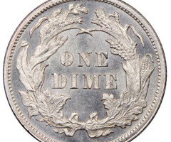 Монета Seated Liberty Dime, 1 дайм 1880, США, США