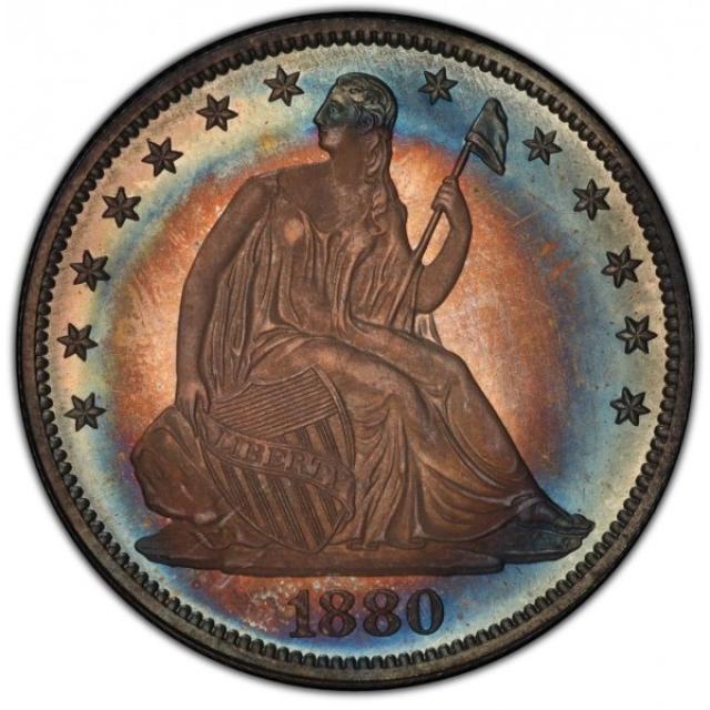 Монета Seated Liberty Half Dollar, ½ долара 1880, США, США