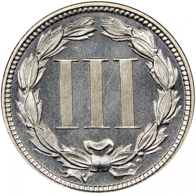Монета Three Cent Nickel, 3 центи 1878, США, США