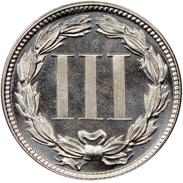 Монета Three Cent Nickel, 3 центи 1877, США, США