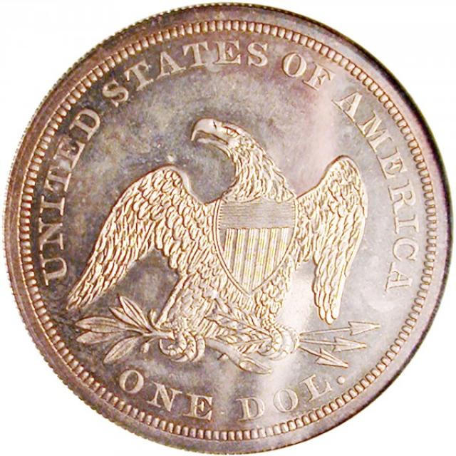 Монета Свобода, що сидить, 1 долар 1866, США, США