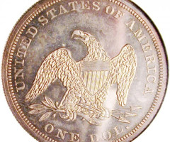 Монета Свобода, що сидить, 1 долар 1866, США, США