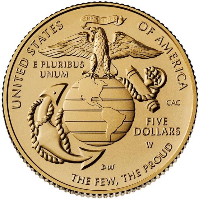 Монета United States Marine Corps, 5 доларів 2025, США, США