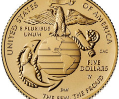 Монета United States Marine Corps, 5 доларів 2025, США, США