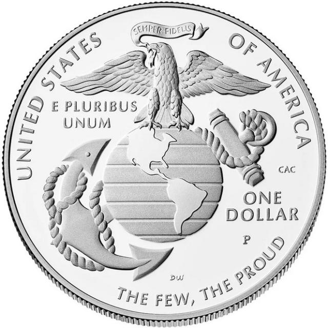 Монета United States Marine Corps, 1 долар 2025, США, США