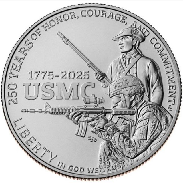 Монета United States Marine Corps, ½ долара 2025, США, США