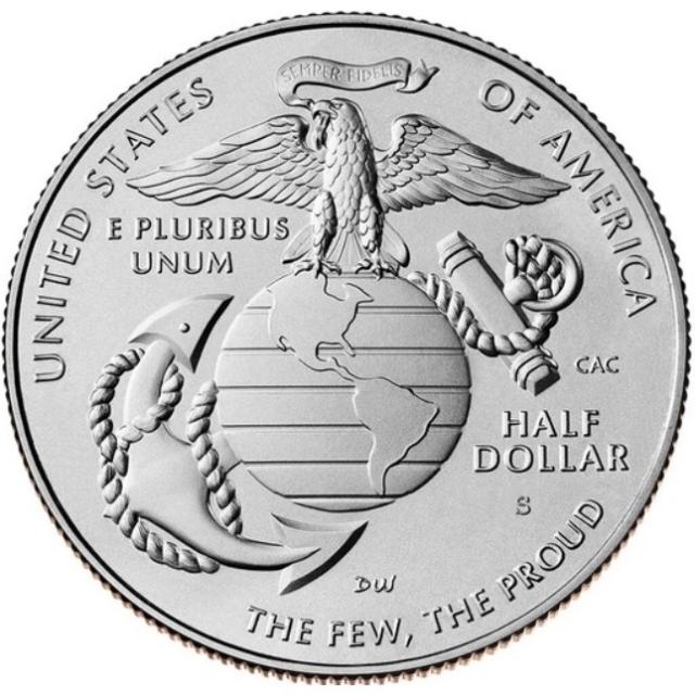 Монета United States Marine Corps, ½ долара 2025, США, США