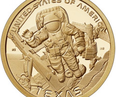 Монета Космічний центр Джонсона, 1 долар 2025, США, Американські інновації