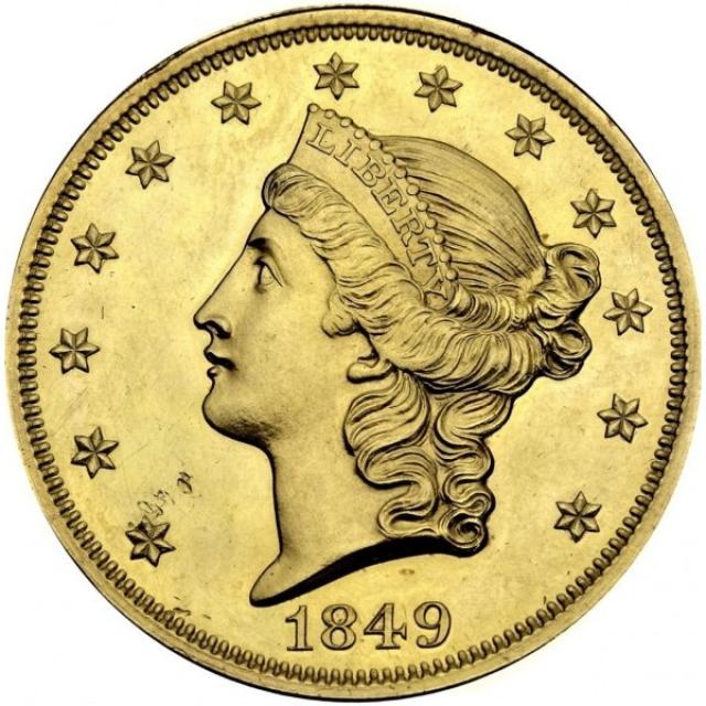 Монета Подвійний орел, 20 доларів 1849, США, США