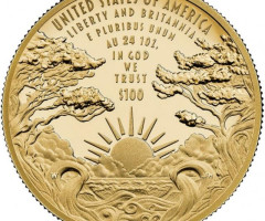 Монета Свобода і Британія, 100 доларів 2024, США, США