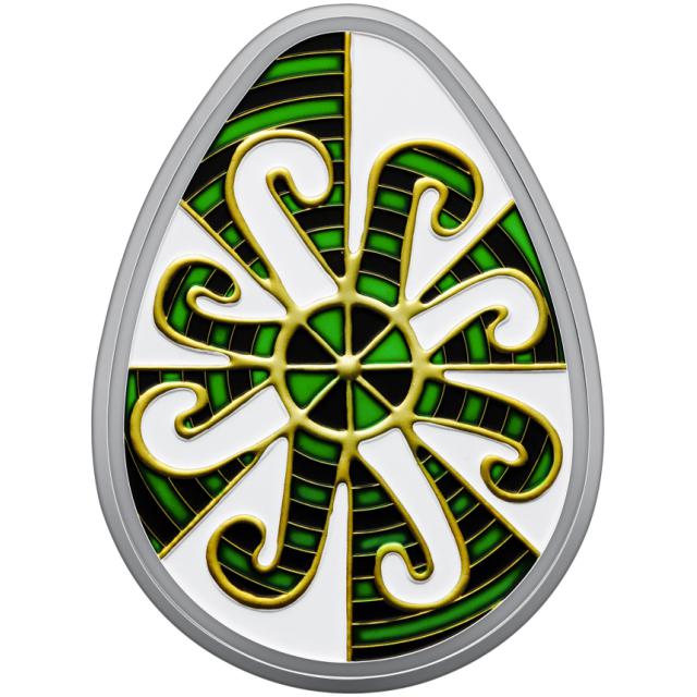 Монета Писанка, 10 гривень 2025, Україна, Українська спадщина