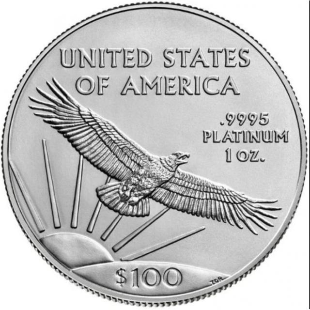 Монета American Platinum Eagle /Eagle Flying Over Sunrise/, 100 доларів 2025, США, США