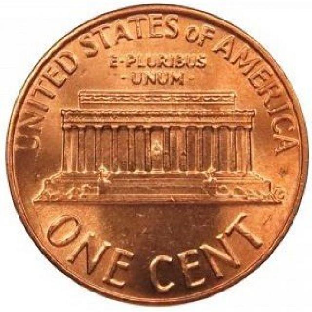 Монета Lincoln Cent, 1 цент 1975, США, США