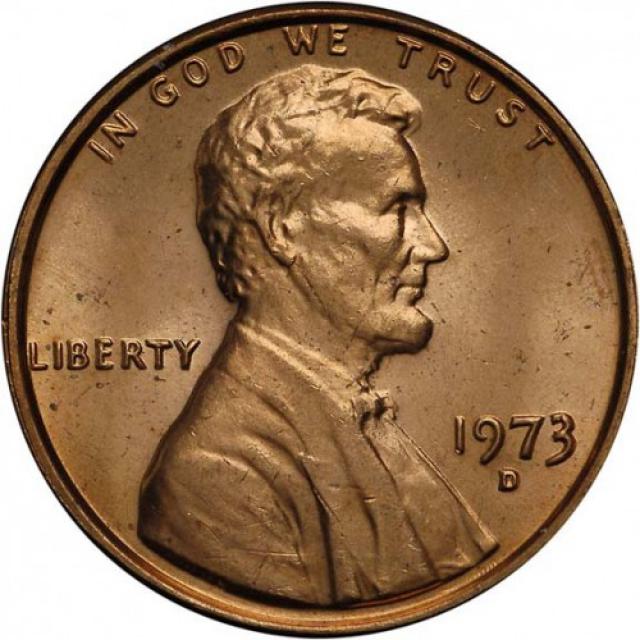Монета Lincoln Cent, 1 цент 1973, США, США
