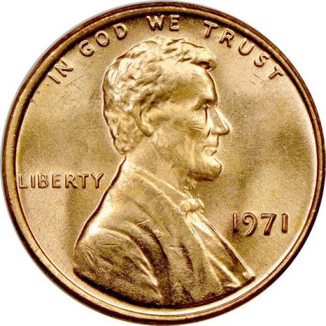 Монета Lincoln Cent, 1 цент 1971, США, США