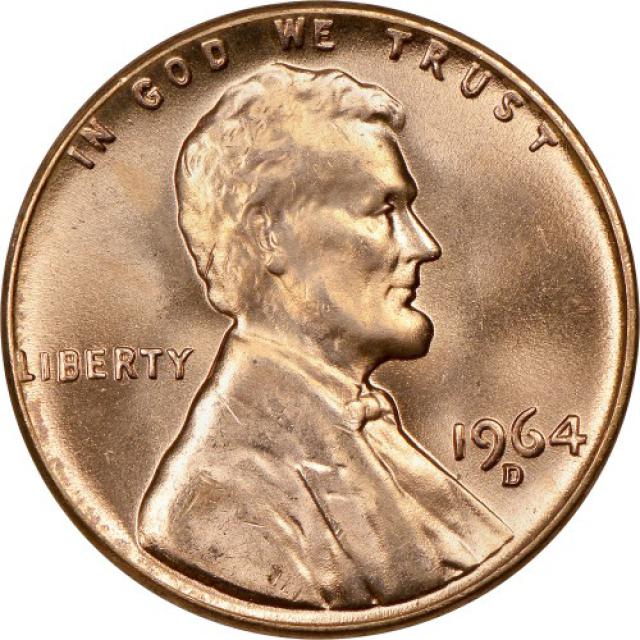 Монета Lincoln Cent, 1 цент 1964, США, США