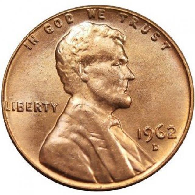 Монета Lincoln Cent, 1 цент 1962, США, США