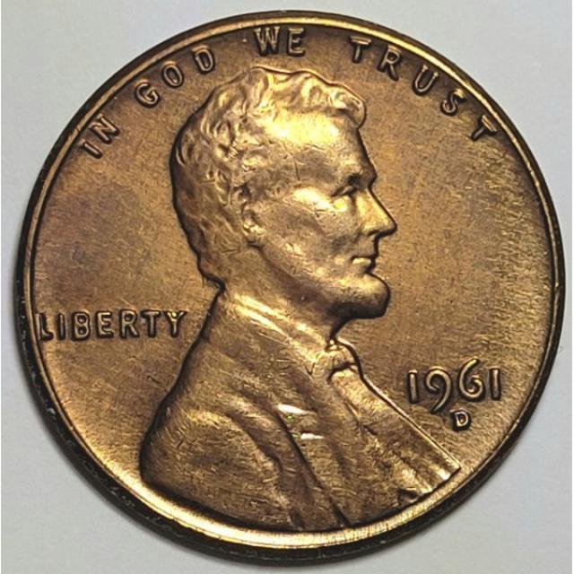 Монета Lincoln Cent, 1 цент 1961, США, США