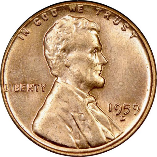Монета Lincoln Cent, 1 цент 1959, США, США