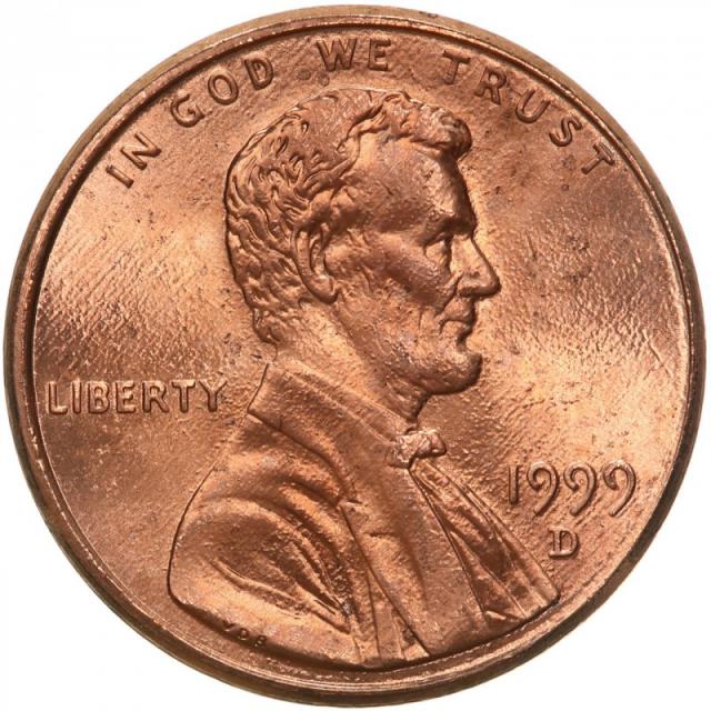Монета Lincoln Cent, 1 цент 1999, США, США