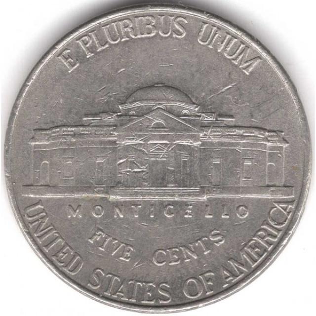 Монета Jefferson Nickel, 5 центів 1999, США, США