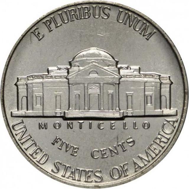 Монета Jefferson Nickel, 5 центів 1997, США, США