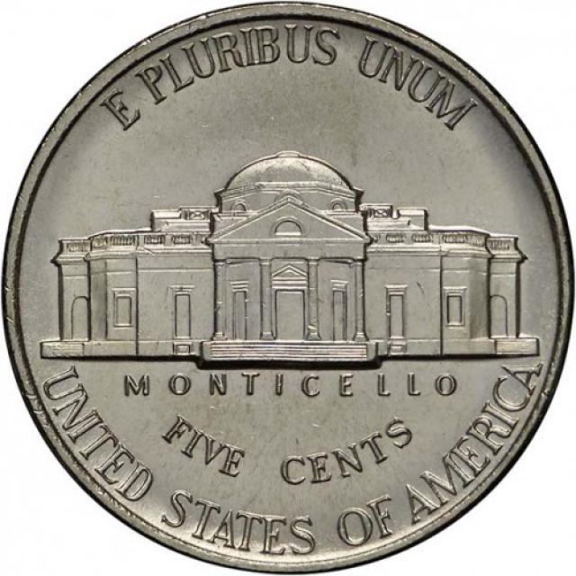 Монета Jefferson Nickel, 5 центів 1993, США, США