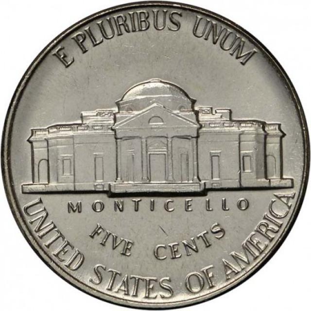 Монета Jefferson Nickel, 5 центів 1991, США, США