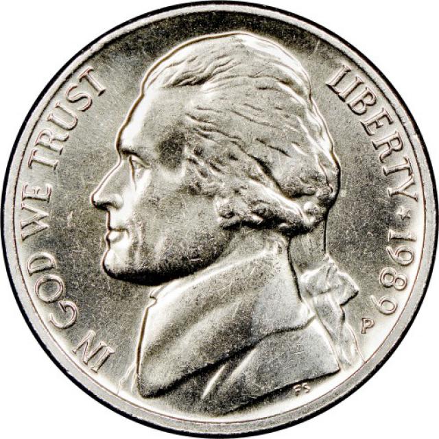 Монета Jefferson Nickel, 5 центів 1989, США, США