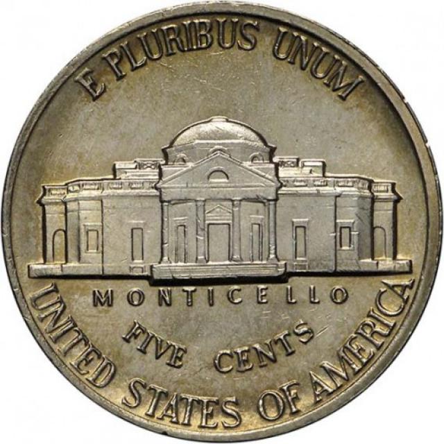 Монета Jefferson Nickel, 5 центів 1987, США, США