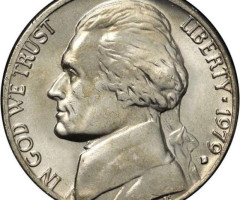Монета Jefferson Nickel, 5 центів 1979, США, США