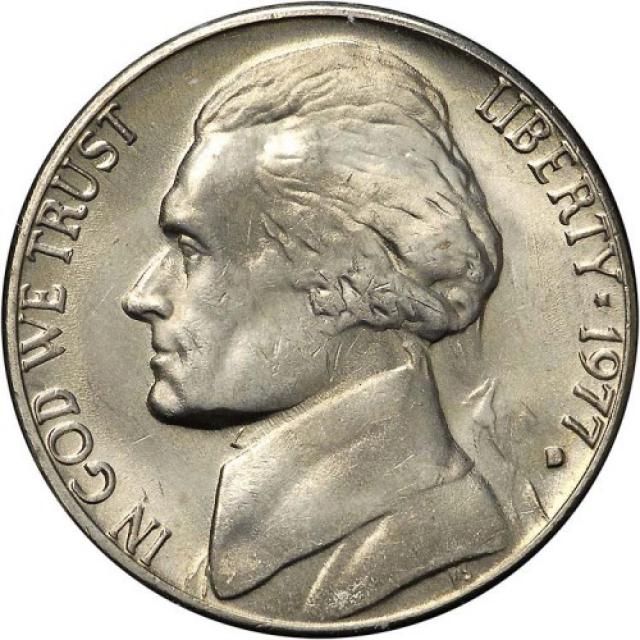 Монета Jefferson Nickel, 5 центів 1977, США, США