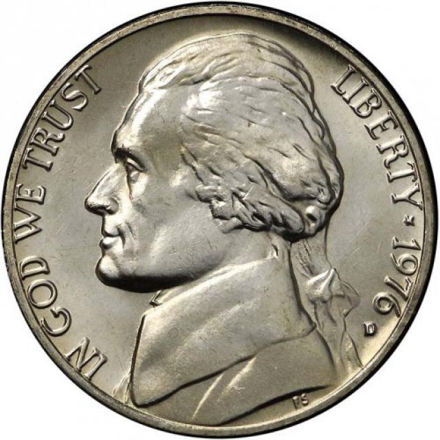 Монета Jefferson Nickel, 5 центів 1976, США, США