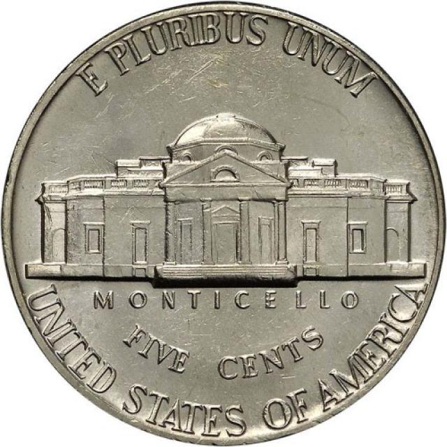 Монета Jefferson Nickel, 5 центів 1972, США, США