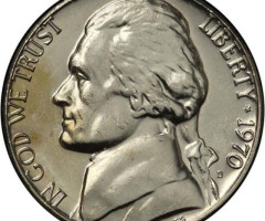 Монета Jefferson Nickel, 5 центів 1970, США, США