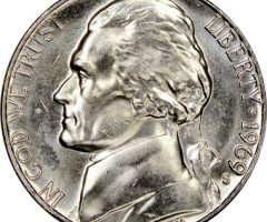 Монета Jefferson Nickel, 5 центів 1969, США, США