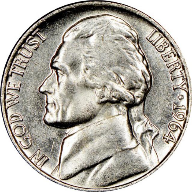 Монета Jefferson Nickel, 5 центів 1964, США, США