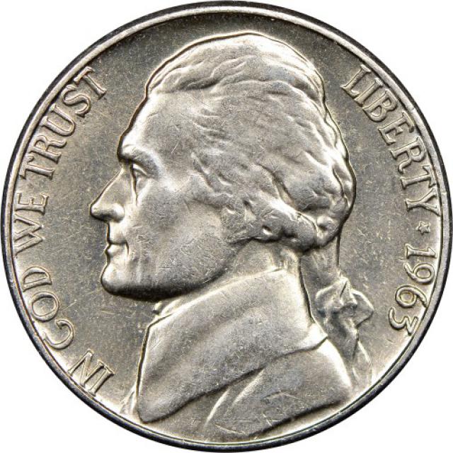 Монета Jefferson Nickel, 5 центів 1963, США, США