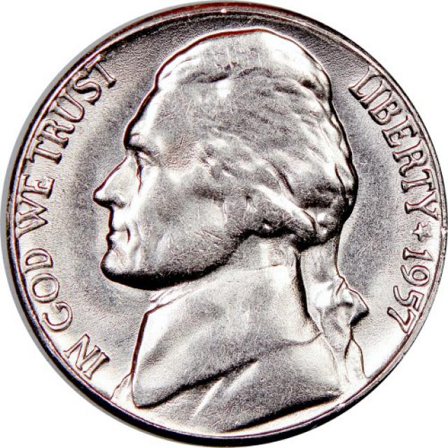 Монета Jefferson Nickel, 5 центів 1957, США, США